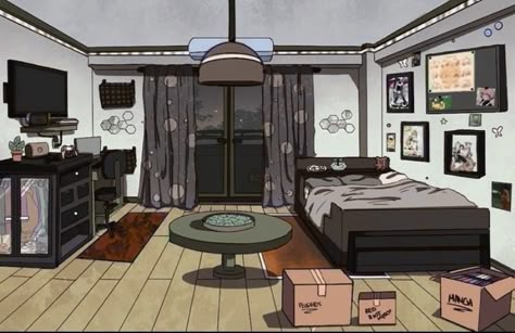 Bnha Dorm Room Ideas, Mha Room, Backgrounds Gacha, Dorm Room Pictures, Dorm Layout, Dorm Room Layouts, Oc Bnha, Anime House, Dorm Design