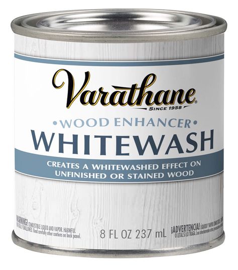 Varathane Whitewash Wood Enhancer Half Pint | JOANN White Wood Stain, Varathane Wood Stain, White Wash Stain, Wood Conditioner, White Washed Furniture, House Remodeling, Whitewash Wood, Rust Oleum, Style Bathroom