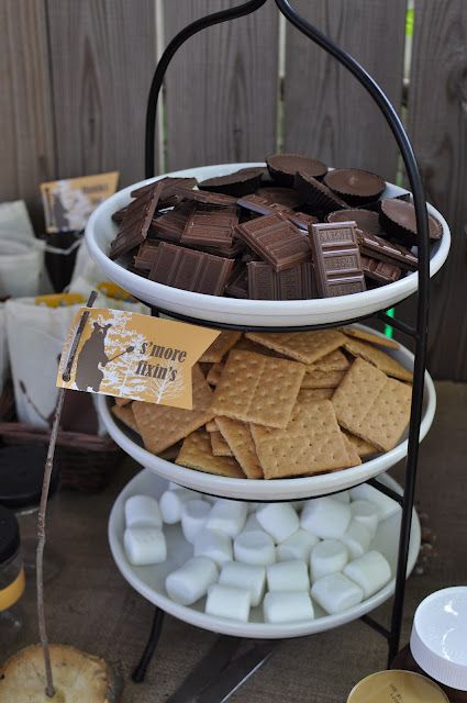 camping/bear party ideas What every camper needs! http://goodnightcampingequipment.com/ Graduation Parties, Soirée Bbq, Smores Bar, Fest Mad, Bonfire Party, Camping Birthday Party, Dessert Party, S'mores Bar, Camping Birthday