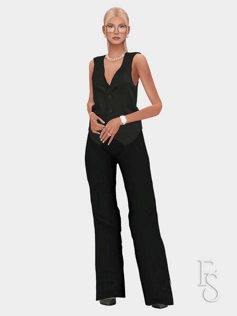 F a r f a l l a ☁️ — Women in Finance Lookbook 💼 01. Glasses | Dress |... Sims Wardrobe, Women In Finance, Aesthetic Lookbook, Sims Lookbook, Sims Outfits, Sims Pets, Gloves Dress, Money Clothes, Office Aesthetic