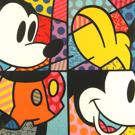 Las etiquetas más populares para esta imagen incluyen: disney, mickey mouse, mickey y romero britto Britto Art, Disney Pop Art, Mickey Love, Mickey Mouse Art, Disney Mouse, Disney Artwork, Pola Sulam, Mickey Mouse And Friends, Mickey And Minnie