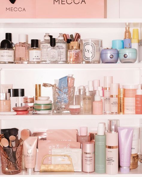 Mecca Cosmetica on Instagram: “What shelfie dreams are made of. ☁️ In need of a beauty shelf glow-up? ✨ @jasminedowling is sharing all her reorganisation tips over on our…” Mecca Beauty, Beauty Shelf, Mecca Cosmetica, Cute Summer Wallpapers, Beauty Therapist, Images And Words, Summer Wallpaper, Mecca, Beauty Blogger