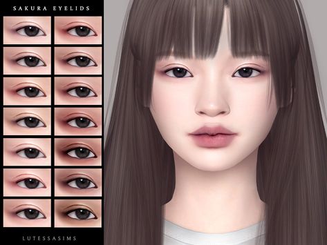 Sims 4 eyelids Monolids Sims 4 Cc, The Sims 4 Aegyo Sal, Sims 4 Korean Eyebrows, Sims 4 Cc Eyes Shape Asian, Sims 4 Cc Skin Details Asian, Sims Eyelids, Sims 4 Skinblends, Sims 4 Cc Asian Eyes Preset, Sims 4 Cc Asian Eyes