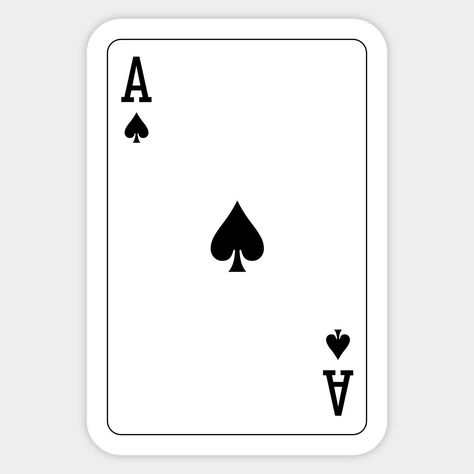 A classic poker sticker featuring the Ace of Spades card. Perfect for any poker fan or card player! #poker #cards . #Card_Symbols_Design #Ace_Of_Spades_Card_Design #Ace_Of_Spades_Card_Tattoo #Ace_Of_Spades_Tattoo_Design Ace Of Spades Card Design, Ace Of Spades Card Tattoo, Ace Of Spades Tattoo Design, Ace Of Cards, Ace Card Tattoo, Ace Book, Ace Playing Card, Ace Of Spades Card, Ace Spade