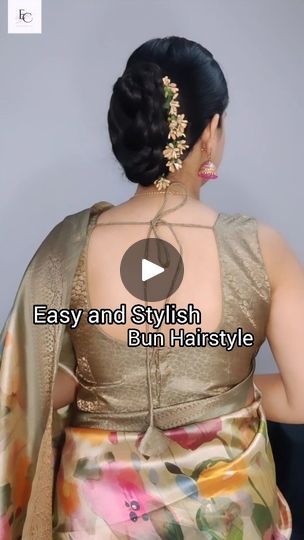 10K views · 2K reactions | Easy and Stylish Bun Hairstyle for any occasion ✨✨ . . Must try Once ✨ . . [ Saree, Indian Aesthetics, Indian culture, Song, Indian wear, Bun Hairstyle, Easy and quick Hairstyle ] . . . . #hairstyles #hairstyletutorial #hairupdostyle #hairupdo #weddinguesthairstyle #weddinguestshairtutorial #ınstgram #reelforrheweddingseason #weddingseason #weddingseason2024❤️🎉 #weddingseason2024, #Hairstyleforanyoccasion ✨ | Enthralling_Care | enthralling_care · Original audio Bun Haïr Style For Saree, Simple Hair Styles For Sarees Indian, Party Wear Hairstyles Indian, Simple Hair Bun For Saree, Simple Bun Hairstyles Indian Saree, Simple Bun Hairstyles Indian, Hair Bun Styles With Saree, Hairstyles With Saree Party Wear, Hairstyles For Indian Wear