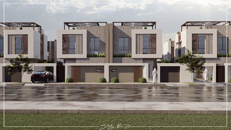 Bonito, Raw House Elevation, White Villa Exterior, Row House Elevation Design, Small Row House Design, Villa Compound, Row House Design, Compound Wall Design, Small Villa