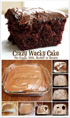 Cake No Eggs, Wacky Cake, Kids Recipe, Crazy Cake, Crazy Cakes, God Mat, Think Food, Party Desserts, Yummy Sweets