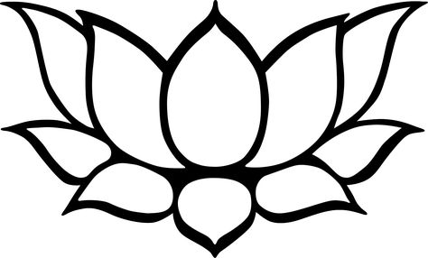 #lotus (1670x1010) http://www.clipartbest.com/clipart-jcxdEEjcE Lotus Flower Outline, Lotus Flower Drawing, Lotus Drawing, Simple Flower Drawing, Lotus Symbol, Easy Flower Drawings, White Lotus Flower, Flower Line Drawings, Flower Outline