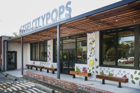 As soon as the temperatures start to rise, expect lines around the block for this sweet, satisfying treat. Popsicle Business, Popsicle Shop, Decatur Georgia, Pop Box, Homemade Popsicles, Cold Treats, Georgia On My Mind, Steel City, Ice Cream Shop