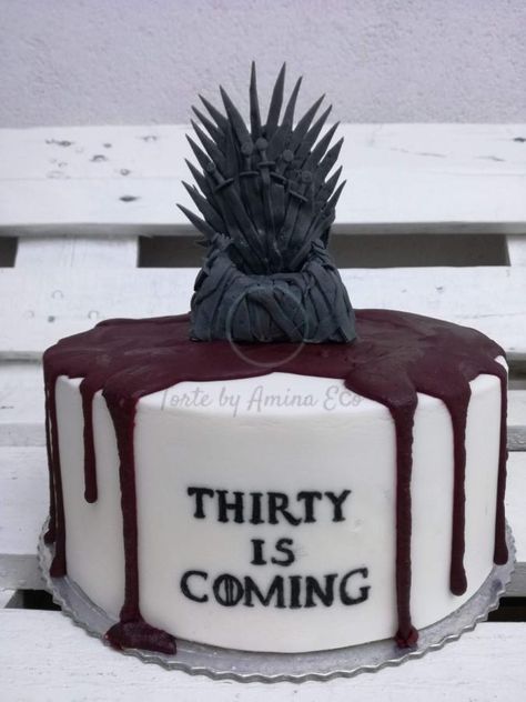 Game of thrones cake for the 30th Birthday of my dear friend 🙂 29 Birthday Cakes For Him, Game Of Thrones Birthday Cake, 30th Birthday Cake Ideas, 30th Birthday Cakes For Men, 29th Birthday Cakes, Bolo Neon, Game Of Thrones Birthday, Game Of Thrones Cake, 30th Birthday Cake