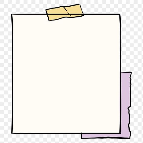 Sticky Note Png, Sticky Notes Png, Instagram Cutout, Sticky Notes Cute, Stickers Notes, Banner Doodle, Note Png, Ipad Notes, Note Sticker