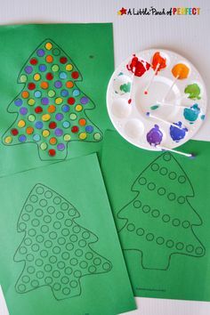 Christmas Tree Free Printable Activities for Kids: Christmas Tree Mini Activity Pack for kids to paint, dot, count, and learn letters this holiday season. (December, Kids Craft, Preschool, Kindergarten, Winter) Christmas Tree Free Printable, Activities For Kids Christmas, December Crafts, Christmas Trees For Kids, Preschool Christmas Crafts, Free Printable Activities, Christmas Kindergarten, Ideas Craft, Christmas School