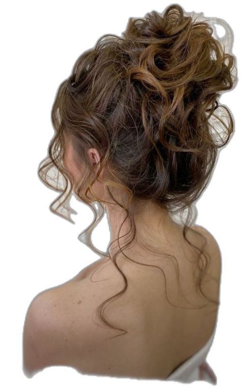 Loose French Twist Wedding, Easy Regency Hairstyles, How To Dry Hair Properly, Hair Inspo Graduation, Cinderella Inspired Hair, Curly Updo With Bangs, Elegant Wavy Hairstyles, Curled Formal Hair, Messy Bridal Updo