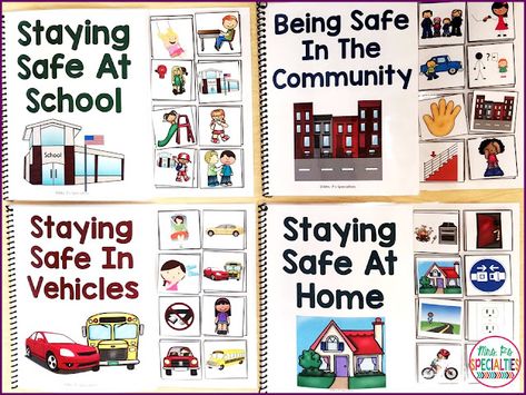 Community Safety Activities, Rules For School, Safety Rules At Home, Safety Town, Functional Academics, Adaptive Books, Teaching Safety, Street Safety, Safety Rules For Kids