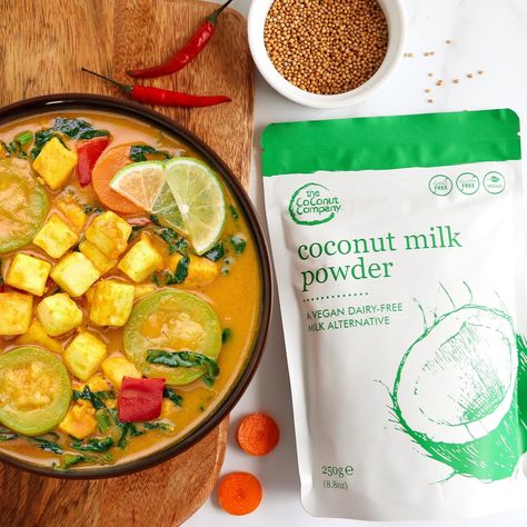 How to use Coconut Milk Powder in cooking — The Coconut Company Coconut Milk Powder Recipes, Coconut Powder Recipes, Recipes Using Coconut Milk, Coconut Jasmine Rice, Cooking With Coconut Milk, Make Coconut Milk, Store Cupboard, Casein Protein, Dairy Free Alternatives