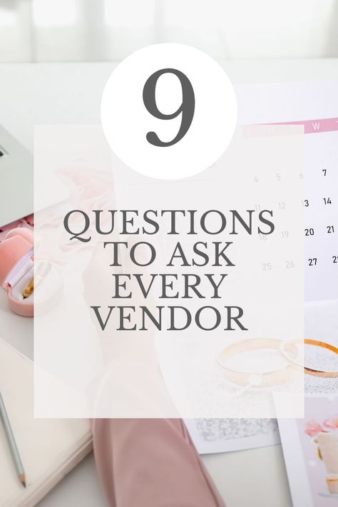 Knowing exactly what to ask vendors as you try to determine who will help make your big day an unforgettable one can be overwhelming. That’s why we’ve compiled a list of some of the most important ones. Let this guide your conversations as you assemble your wedding team and you can be confident in their abilities to make your day truly memorable. #weddingplanning #weddingvendors #weddingfood #weddingmusic Wedding G, Wedding Planning Tools, Planning Tools, Vendor Events, Wedding Team, Be Confident, What If Questions, Wedding Music, Planning Tips