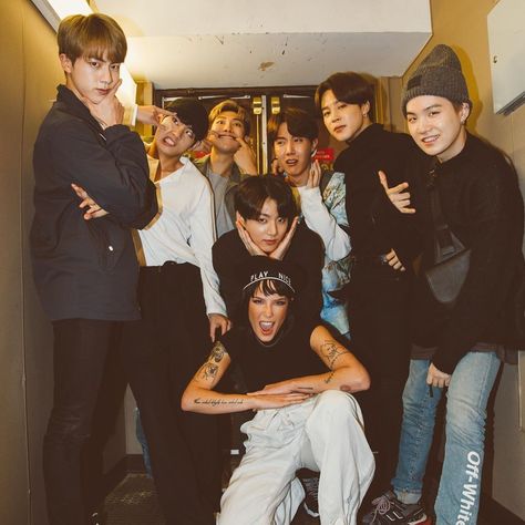 Just a bunch of @BTS_twt photos to get you through the day #BTS #BTSARMY #Halsey #JUNGKOOK #JIMIN #RM #SUGA #JIN #JHOPE #V⁣ Skz Photos, Park Jimim, V Bts Wallpaper, Bts Group Photos, Jin Bts, Bulletproof Boy Scouts, Bts Group, About Bts, Halsey