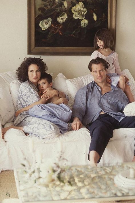 Andie Macdowell, Guys Fashion, Travel Essentials Men, Star Family, Family Shoot, Celebrity Families, Annie Leibovitz, Family Posing, We Are Family