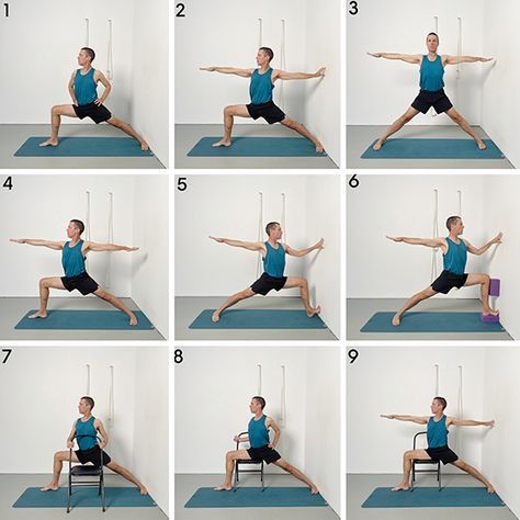 Virabhadrasana 2: Mastering Warrior Pose 2 for Strength and Focus | Yoga Selection Iyengar Yoga, Yoga Sequences, Yoga Poses, Iyengar Yoga Poses, Yoga Wall, Yoga Props, Yoga Sequence, Standing Poses, Yoga Asanas