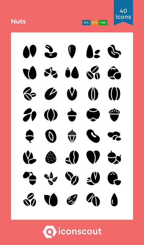 Nuts Branding, Nuts Logo Design, Nuts Logo, Brand Portfolio, Logo Online Shop, Milk Brands, Ui Design Trends, Fruit Icons, Healthy Nuts