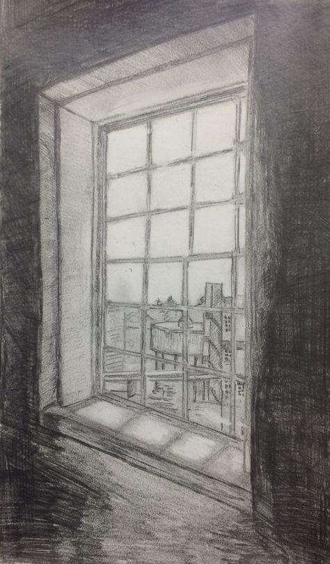 A View from the Window | Arts | The Harvard Crimson Window Drawing Ideas, Window Sketch, Blind Drawing, Through My Window, Art Tutor, Window Drawing, Harvard Art Museum, Roman Sculpture, Art Journal Therapy