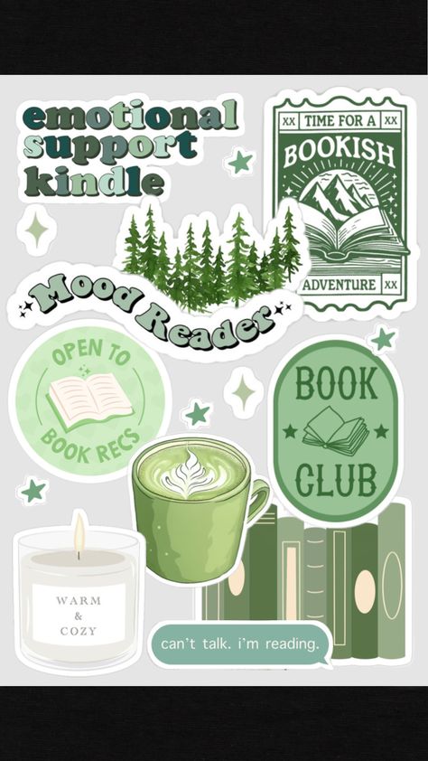 #bookclub #books #reading #kindle #kindleinsert #stickers #collageart #bookish #booktok #readingaesthetic #fantasy #fiction Kindle Stickers Aesthetic, Kindle Stickers Printable, Bookish Stickers Printable, Booktok Stickers, Reading Kindle, Kindle Insert, Bookish Stickers, Kindle Stickers, Kindle Cover