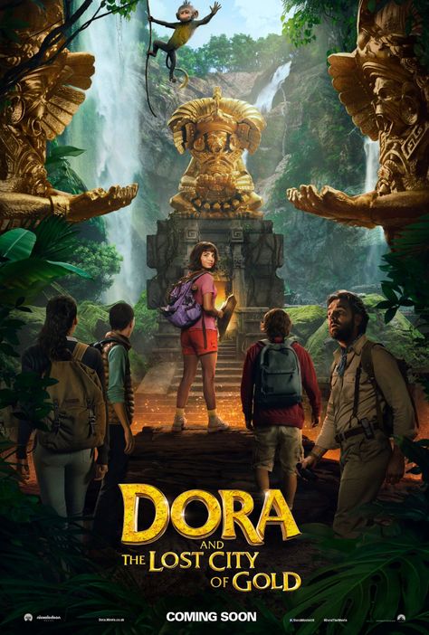 <em>Dora the Explorer</em> live-action movie posters explore the<em> Lost City of Gold</em> Dora Movie, Tam Film, Lost City Of Gold, Gold Movie, City Of Gold, Isabela Moner, Zombie Land, The Lost City, San Quentin