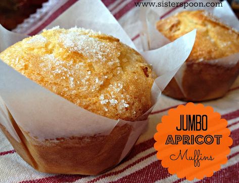 Recipe Using Dried Apricots, Cinnamon Sugar Breakfast, Jumbo Muffin Recipes, Dried Apricot Recipes, Apricot Muffins, Apricot Recipes, Jumbo Muffins, Muffin Tin Recipes, Recipe Scrapbook