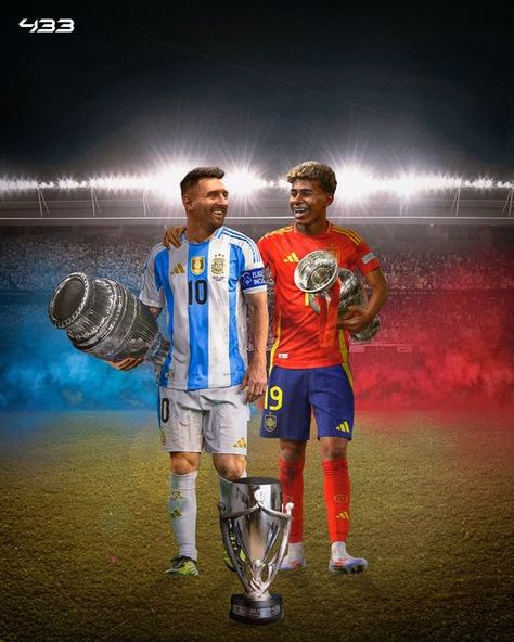 433 on Instagram: "Leo and Lamine will meet again 🤗🫂" Argentina Logo, James Rodriguez Colombia, Lionel Messi Wallpapers, Leonel Messi, James Rodriguez, Football Memes, Meet Again, Tv Guide, Football Fans