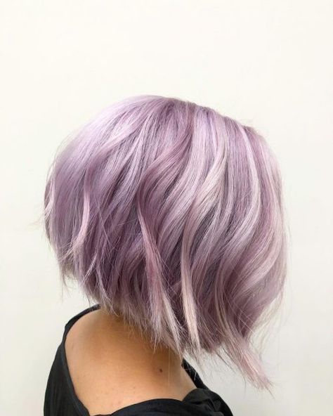 14 Lavender Hair Color Shades Trending in 2020 Purple Silver Hair, Short Lavender Hair, Pastel Lavender Hair, Silver Hair Short, Silver Purple Hair, Dark Silver Hair, Silver Hair Shampoo, Silver Blue Hair, Hair Dues