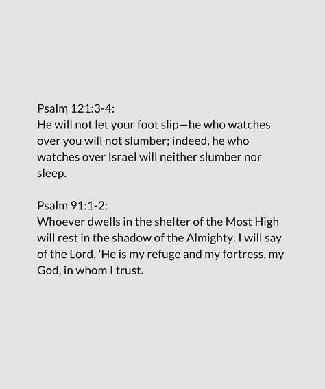 Bible verses to read before you sleep tonight No need to live in fear. Let Gods word go to work for you. He can do it! Follow for more content like this . . . . #biblestudy #biblenotes #jesusinspired #bibleverses #christian Bible Verse Before Sleeping, Bible Verses For Sleep, Bible Verses To Read Before Sleep, Instagram Bible Verses, Good Night Bible Verse, Verses To Read, Bible Verses About Fear, Verses About Fear, When You Cant Sleep