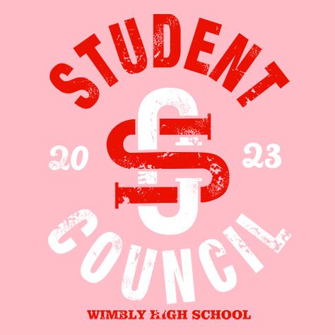 Student Of The Month Tshirt, Student Council T Shirts Design, Shirt Designs For School Clubs, Student Council Hoodies Design, High School Club Shirts Design, High School Logo Design Ideas, Tshirt Design School, Fca Shirts Design, School Club Tshirt Designs