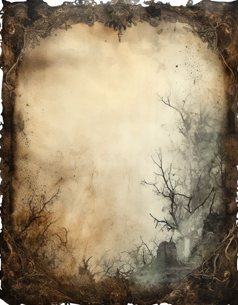 Download this free printable junk journal page featuring a Victorian-style illustration of a woman in a mist-shrouded forest. Perfect for adding to your own junk journal, scrapbook, or other📎#Vintage_Gothic_Illustration #Black_Glitter_Wallpapers #Gothic_Mystery #Scrapbook_Sheets Black Glitter Wallpapers, Gothic Mystery, Gothic Background, Journal Printables Free, Vintage Halloween Images, Victorian Elegance, Old Paper Background, Famous Pictures, Printable Junk Journal