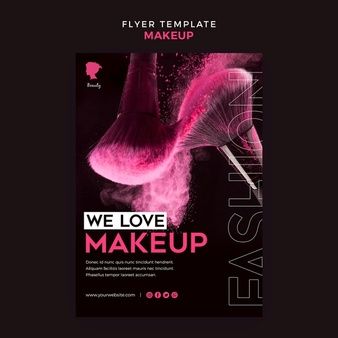 Make Up Poster Design, Make Up Flyer Design, Make Up Poster, Makeup Advertisement, Makeup Poster, Beauty Poster, Cosmetic Inspiration, Beauty Salon Posters, Promo Flyer