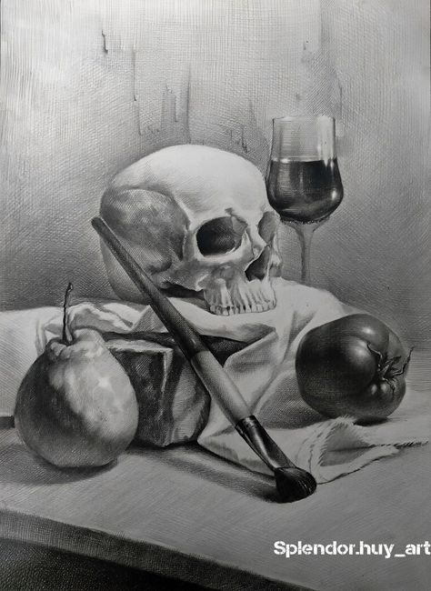 still life drawing on Behance Croquis, Draw Sea Animals, Still Life Pencil Shading, Draw Sea, Still Life Sketch, Face Art Drawing, Artists Painting, Life Sketch, Life Drawing Reference