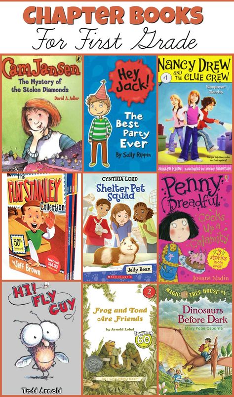 Chapter Books For First Grade! Check out these great titles that will keep your first grader wanting to turn page after page! Books For 1st Graders, Books For First Graders, 1st Grade Books, First Grade Books, Relaxed Homeschooling, Reading Vocabulary, Reading Library, Read Aloud Books, Read Alouds