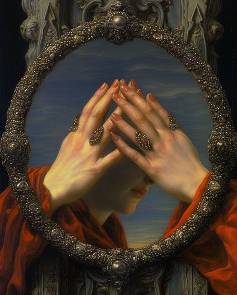 Rennaissance Art, Arte Inspo, The Phantom, Romantic Art, Ethereal Art, Classical Art, A Mirror, Old Art, The Villain