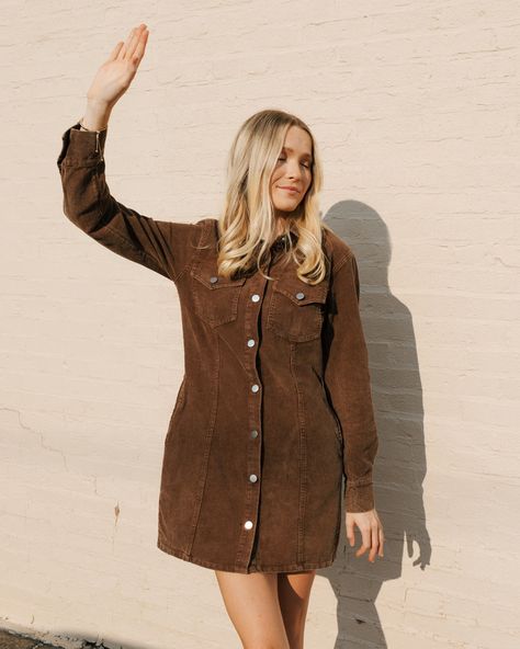 Add it to your Must Haves List, Corduroy for Fall 🤎 #falloutfitinspo #falloutfit #fallootd #corduroydress #boutiqueshopping #boutiquefashion #midwestfashion #fashion #fallfashion #shopsmall #localboutique #clothingboutique #illinoisboutique #effingham #shopRTB #midwestfashion #illinoisfashion #pinterestgirl #clothinginspo #fashioninspo Courdory Dress Outfits, Corduroy Dress Outfit Fall, Courdory Dress Outfit, Tan Dress Outfit, Corduroy Dress Outfit, Fall Fashion Dresses, Cord Dress, Fall Dress Outfit, Tan Dresses