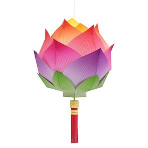 Paper craft Lotus Lantern - with free printable download & assembly instructions (from Canon) Lotus Lantern, Paper Lanterns Diy, Chinese New Year Crafts, Folding Origami, New Year's Crafts, Paper Folding, Kirigami, Paper Lanterns, Origami Paper