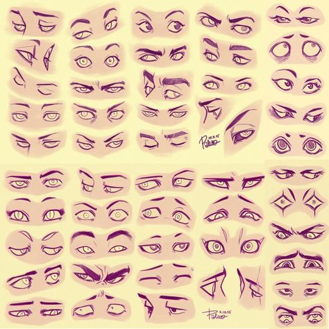 Art Anatomy, Eye Expressions, Drawing Face Expressions, Eye Drawing Tutorials, Art Help, 강아지 그림, Drawing Expressions, 캐릭터 드로잉, Sketch Ideas