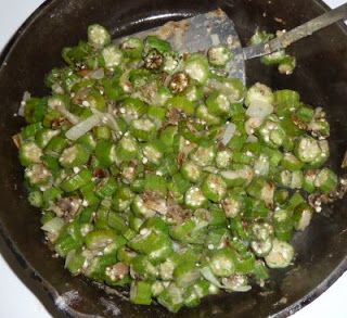 5 Acres & A Dream: Sauteed Okra Roasted Brussel Sprouts With Pancetta, Crowder Peas Recipe, Pan Roasted Brussel Sprouts, Brussel Sprouts With Pancetta, Sauteed Okra, Baked Okra, Okra And Tomatoes, Okra Recipes, Roasted Brussel