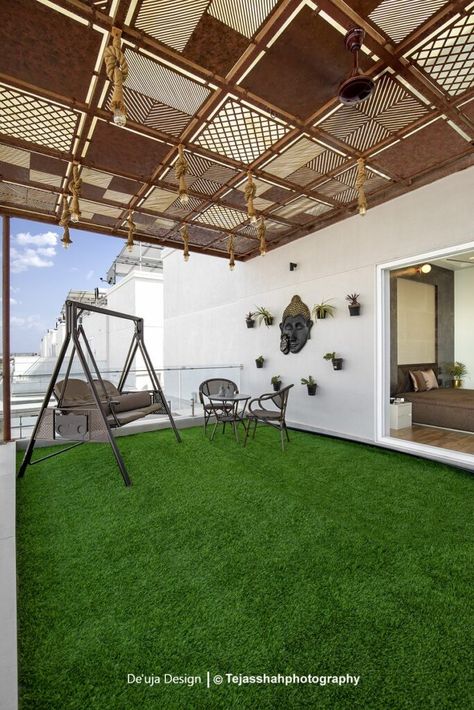 Roof Terrace Design, Bungalow Interiors, Rooftop Patio Design, Jaali Design, Balcony Design Ideas, The Architects Diary, Terrace Garden Design, Terrace Decor, Rooftop Terrace Design