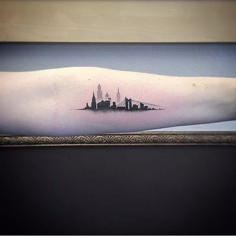 Croquis, Ny Skyline Tattoo, City Skyline Tattoo, Nyc Skyline Tattoo, San Francisco Tattoo, Bridge Tattoo, Skyline Tattoo, New York Tattoo, Nyc Tattoo