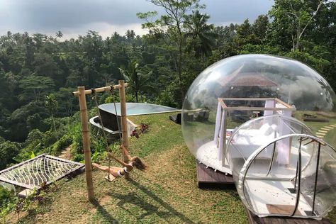 Bubble Hotel, Ubud Villas, Sea Holiday, Bali Guide, Voyage Bali, Bali Honeymoon, Bubble Tent, Holiday Travel Destinations, Instagram Landscape