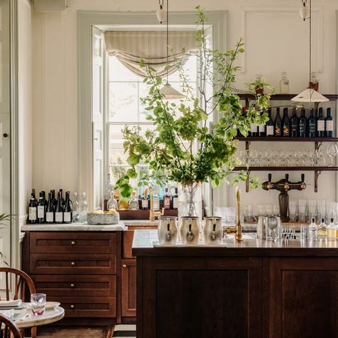 Food and Drink | Babington House Dreamy Kitchens, Babington House, Bistro Kitchen, Italy House, Cocktail Lounge, Classic Interior Design, Walled Garden, Cozy Kitchen, House Interiors