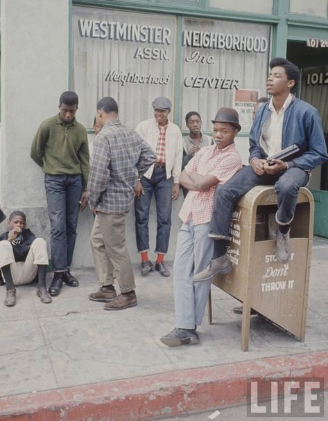 The Dapper Rebels of Los Angeles, 1966 African American Clothing, Cardigan Verde, Ivy Style, Teddy Boys, Rude Boy, Hot Shots, Photo Essay, Black Men Fashion, Life Magazine