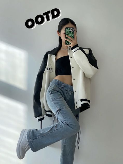 Trendy Style Outfits, Until Trilogy, Tube Top Outfits, Mode Ulzzang, Looks Country, Korean Casual Outfits, Casual Day Outfits, Tomboy Style Outfits, Korean Girl Fashion