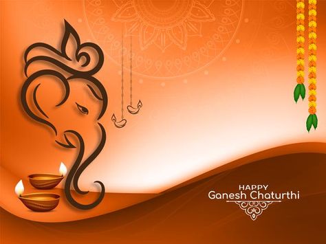 Religious happy ganesh chaturthi indian ... | Free Vector #Freepik #freevector #background #abstract #diwali #celebration Invitation Card Design Templates For Ganesh Chaturthi, Ganpati Invitation Card Background Hd, Ganesh Chaturthi Invitation Card Template, Ganesh Chaturthi Template, Ganesh Chaturthi Banner Background, Ganesh Chaturthi Poster Design, Ganesh Chaturthi Card, Ganesh Chaturthi Poster, Ganesh Chaturthi Banner