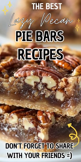 Easy Lazy Pecan Pie Bars Lazy Girl Pecan Pie Bars Just A Pinch, Pecan Chocolate Chip Bars, Gf Pecan Pie Bars, Gluten Free Pecan Bars, Lazy Pecan Pie Bars, Lazy Girl Pecan Bars, My Recipes Saved Desserts, Lazy Bars, Pecan Tassies Recipe Easy