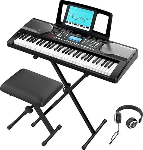 Sheet Music Stand, Electric Keyboard, Headphones Music, Piano Practice, Portable Keyboard, Music Stand, Electronic Musical Instruments, Piano Player, Adjustable Stool